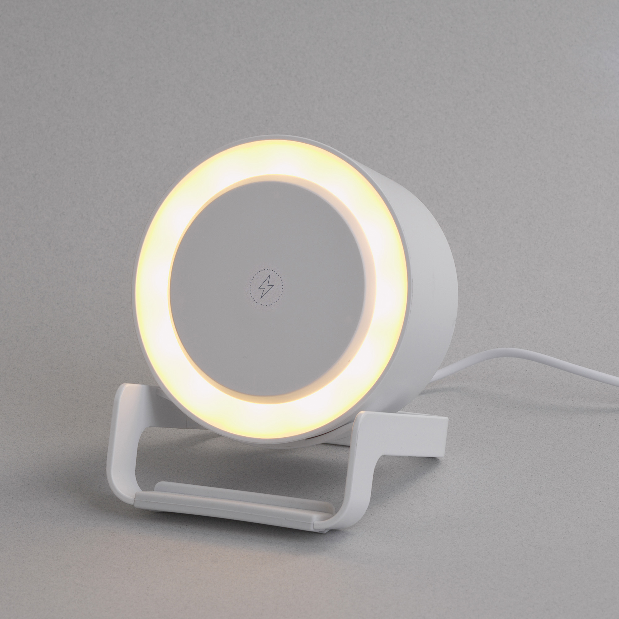 Bluetooth колонка-подставка "Smart Sound" с беспроводным (10W) зарядным устройством и лампой-0