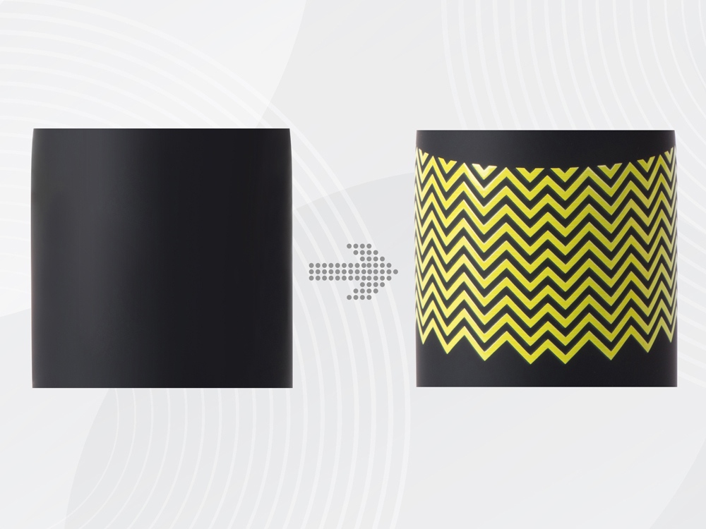 Вакуумная термобутылка Vacuum bottle C1, soft touch, 500 мл, черный, с УФ печатью-3