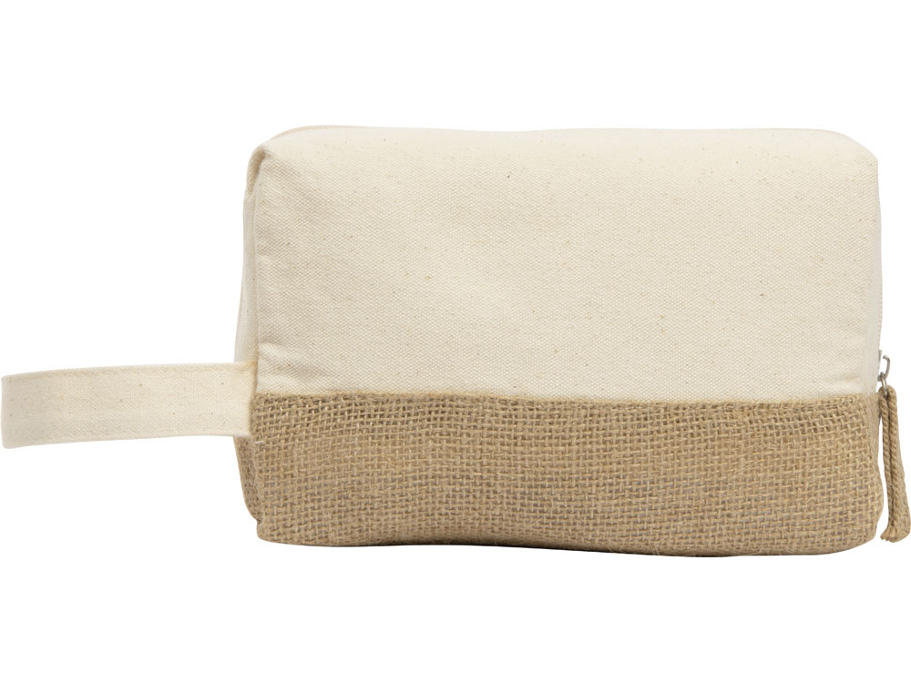 Косметичка Jute с ручкой из хлопка и джута, натуральный-2