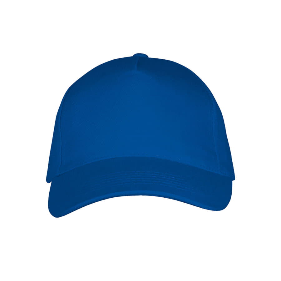Бейсболка LONG BEACH, 5 клиньев, металлическая застежка, ярко-синий-2
