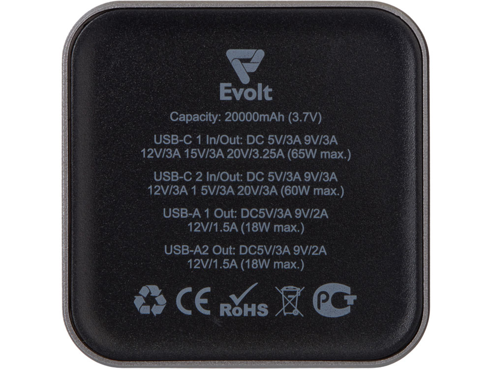 Внешний аккумулятор для ноутбуков Main 65 Вт, 20000 mAh, серый-2