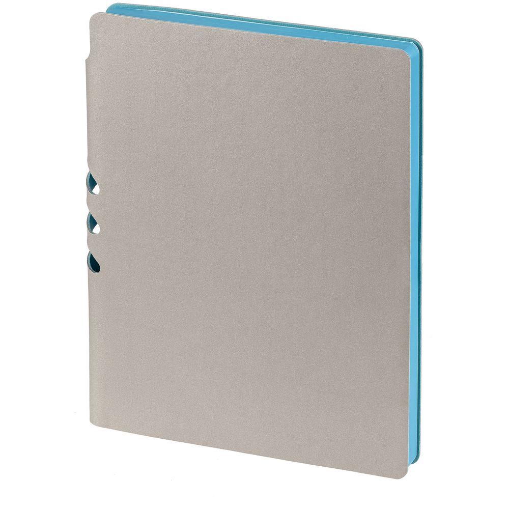 Ежедневник Flexpen, недатированный, серебристо-бирюзовый-3