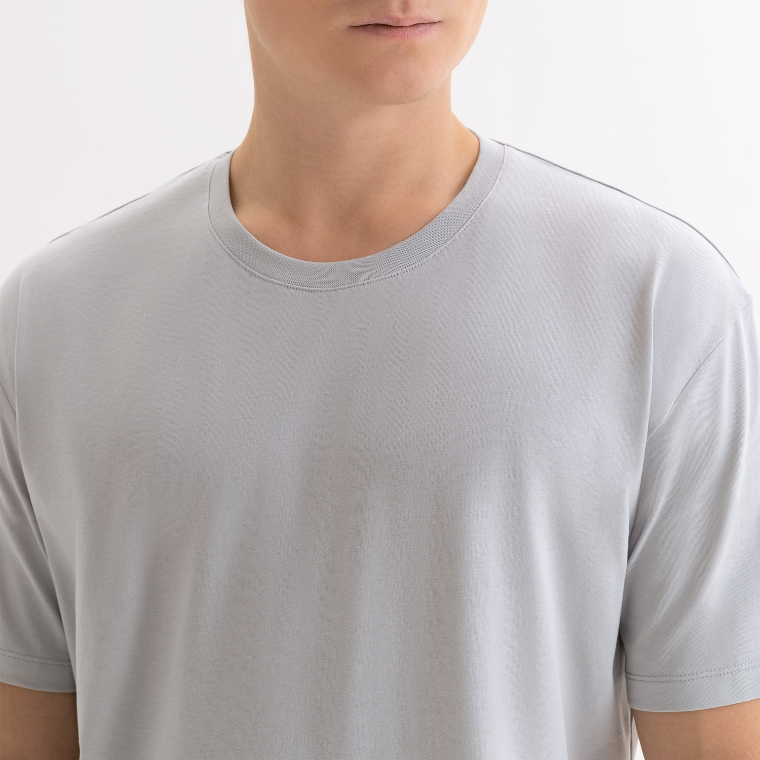 Футболка унисекс Крис (Kris), 150 гр., светло-серая-3