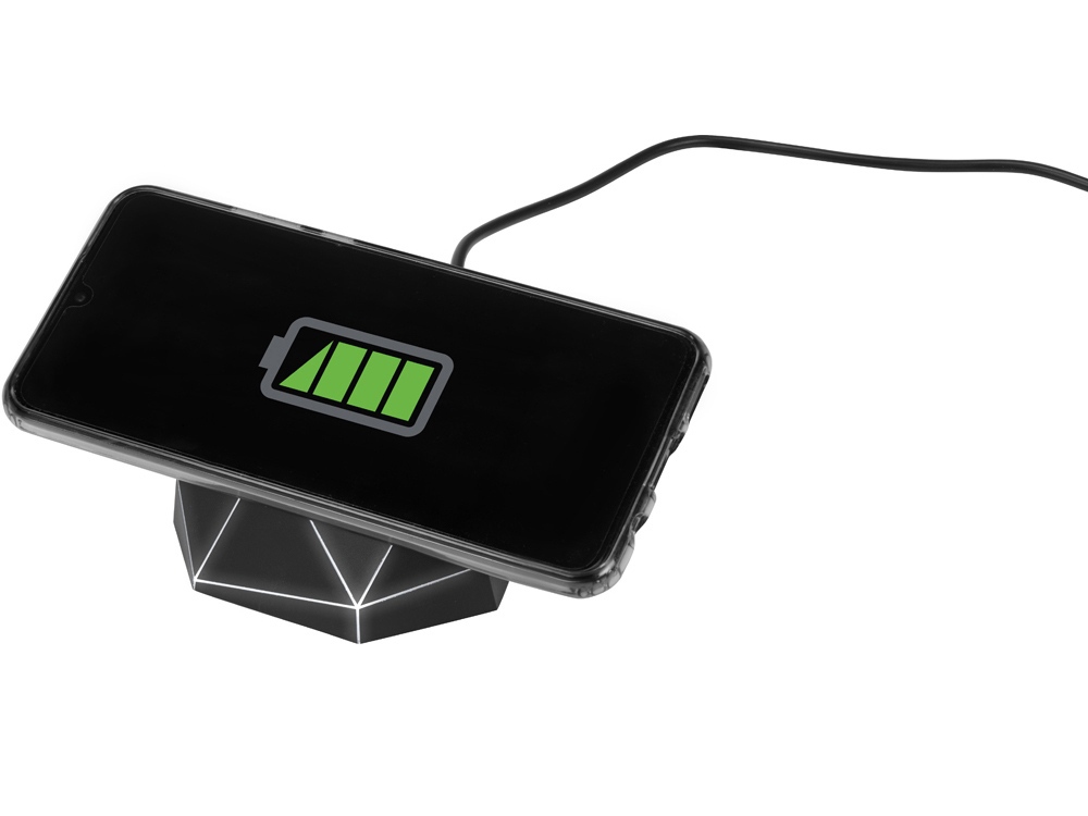 Док-станция Geo Dock с быстрой беспроводной зарядкой, черный с белой подсветкой. XOOPAR-2