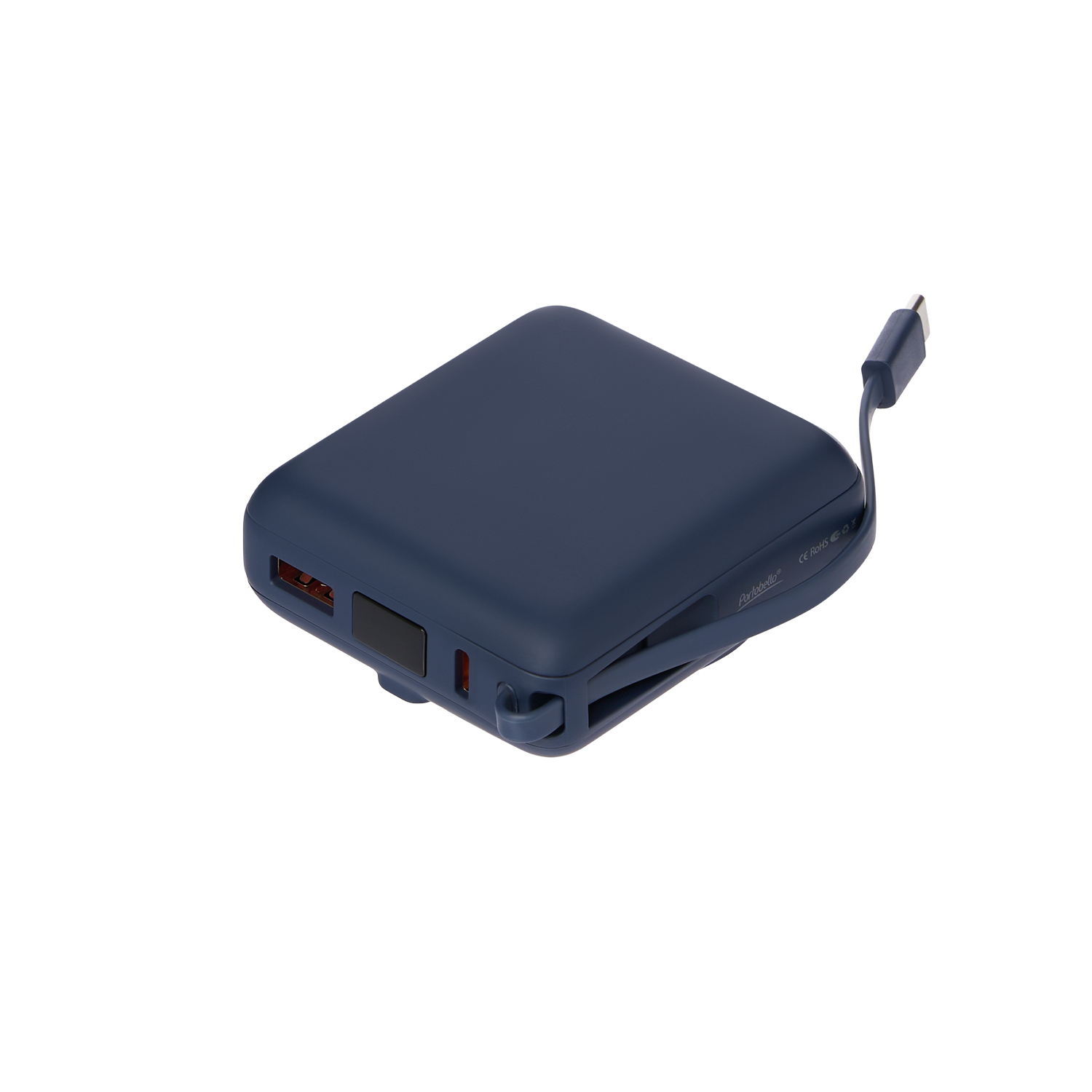 Внешний аккумулятор с подсветкой Риттер PD (Ritter PD) 10000mAh с функцией беспроводной зарядки 15W, синий-2