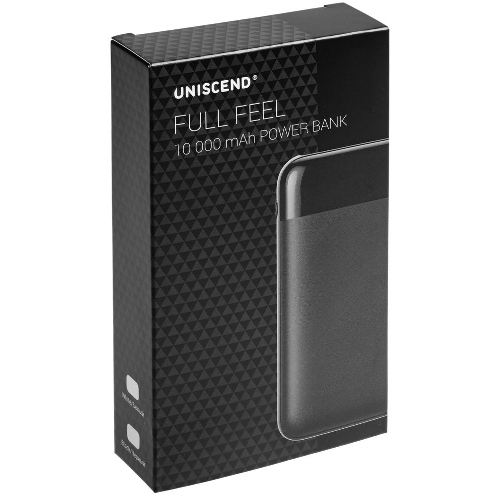 Внешний аккумулятор Uniscend Full Feel 10000 мАч с индикатором, черный-5