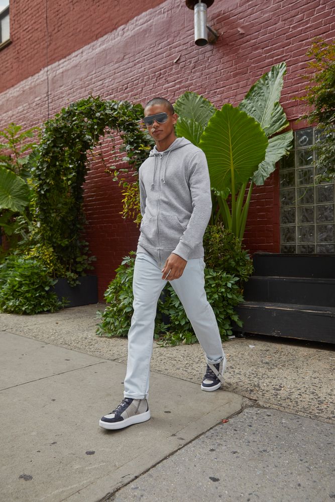 Толстовка на молнии с капюшоном унисекс BNC Inspire (Organic), розовая-5