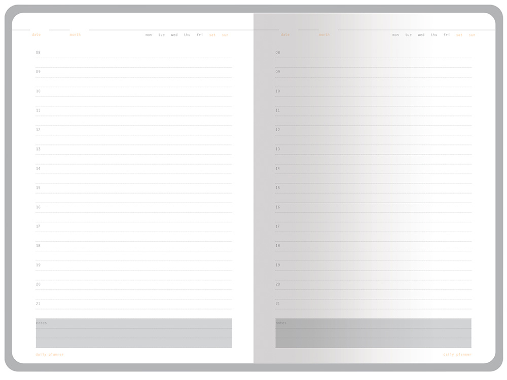 Ежедневник А5 недатированный Mercury, коричневый-7