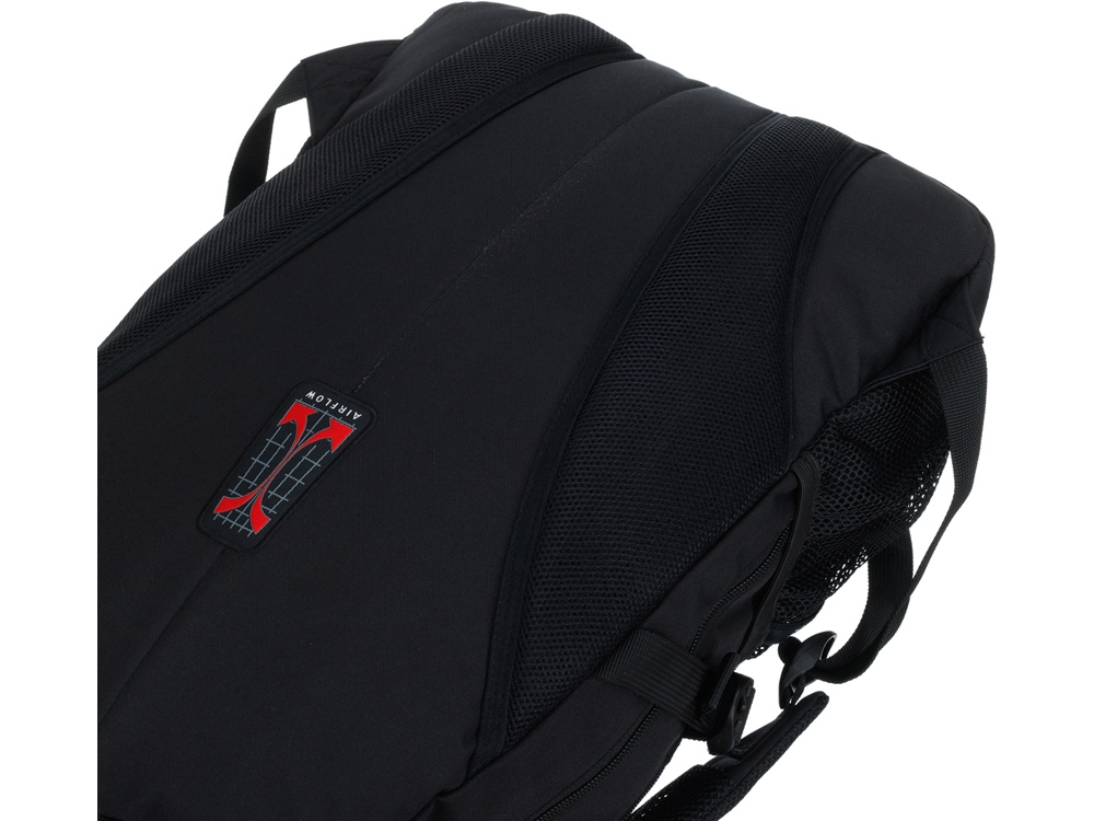 Рюкзак TORBER РАКЕТА, чёрный, полиэстер, 33х15х45 см, 22 л-5