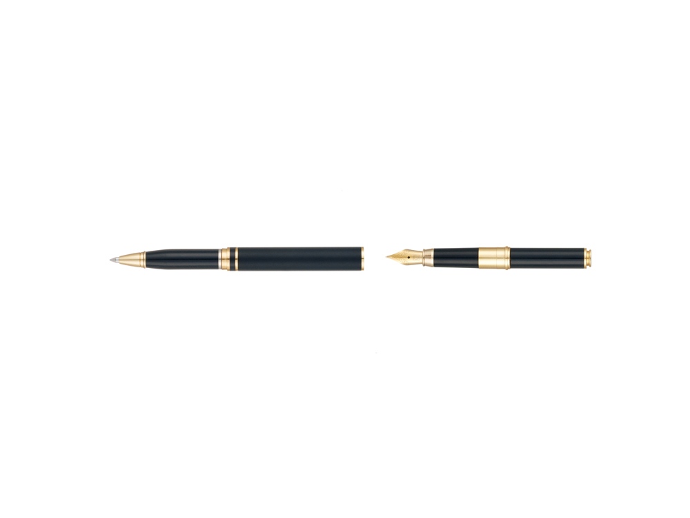 Ручка 2 в 1 шариковая и перьевая Pierre Cardin COMBI PEN, цвет - черный. Упаковка Е-4