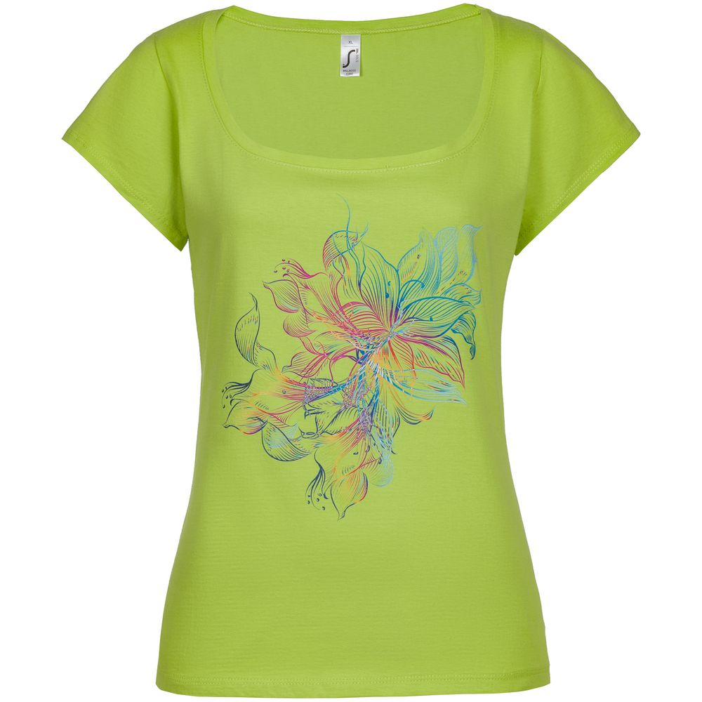 Футболка женская Vibrance, зеленое яблоко-1