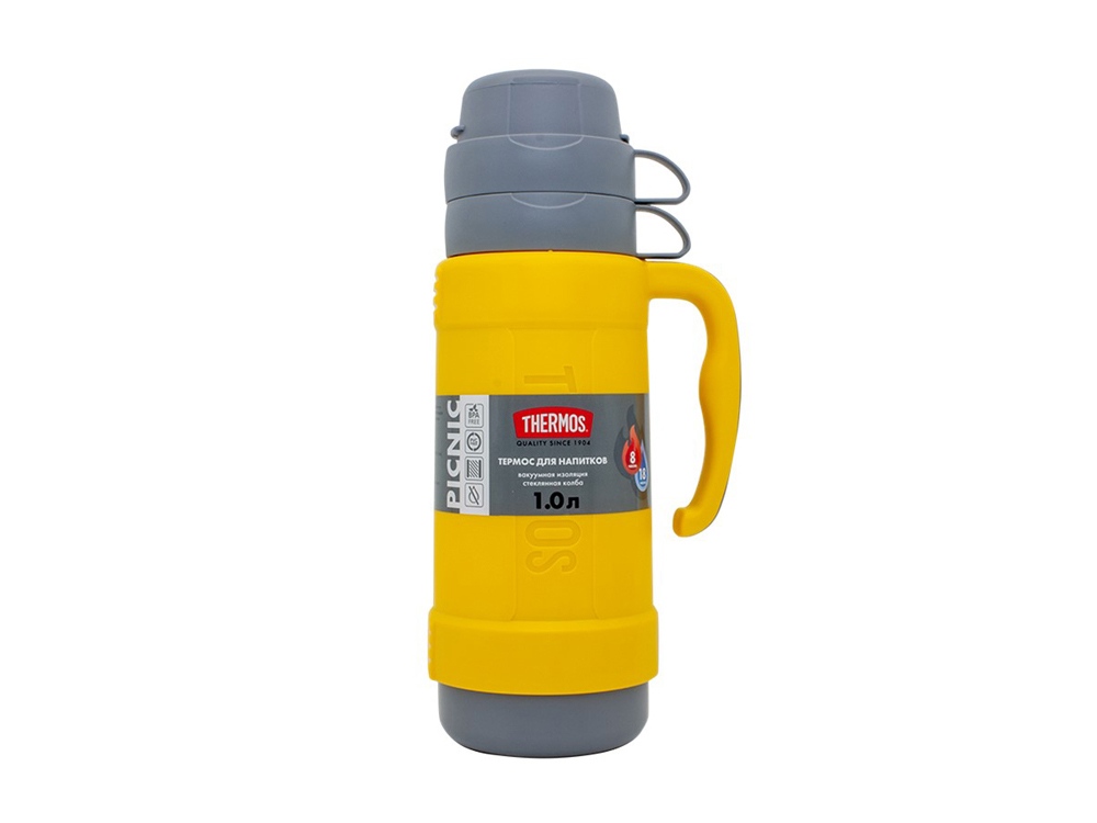 Термос со стеклянной колбой тм THERMOS PICNIC 40 Series Yellow 0,5L-5