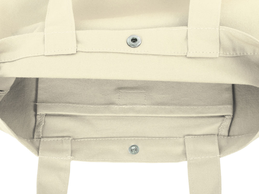 Сумка Helfer из хлопка на кнопке с регулирующейся лямкой, натуральный-5