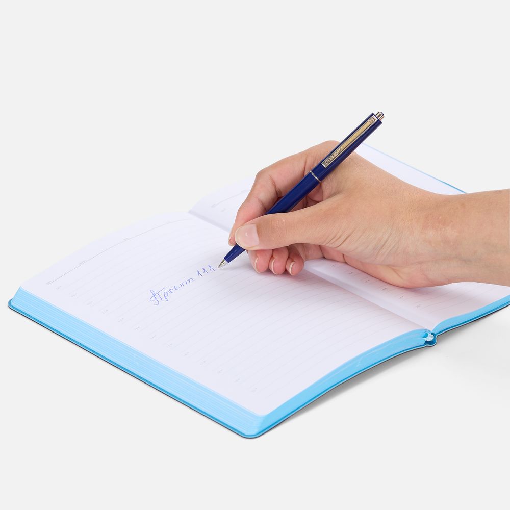 Ручка шариковая Senator Point, ver.2, темно-синяя-2