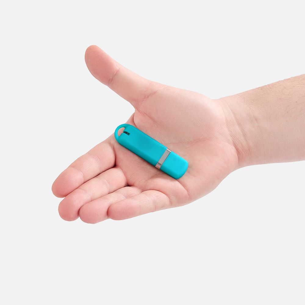 Флешка Memo, 8 Гб, бирюзовая-3