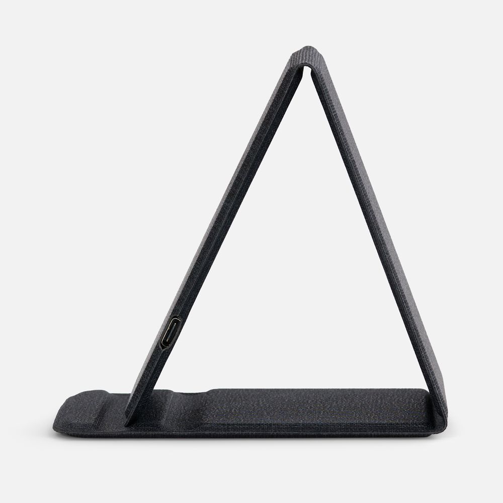 Подставка для смартфона с беспроводной зарядкой Kickstand, серая-2