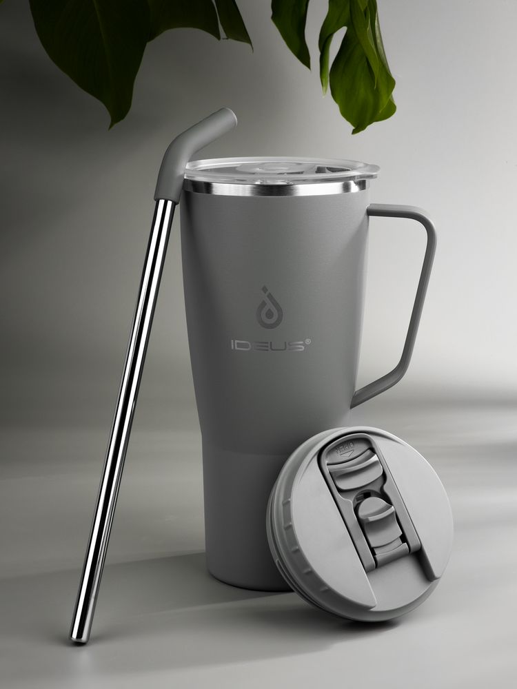 Термостакан Kasumigaoka, серый-7