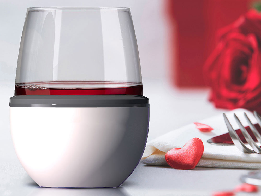 Тумблер для вина WINE KUZIE, белый-3