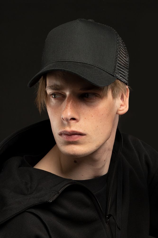 Бейсболка C3, черная-4