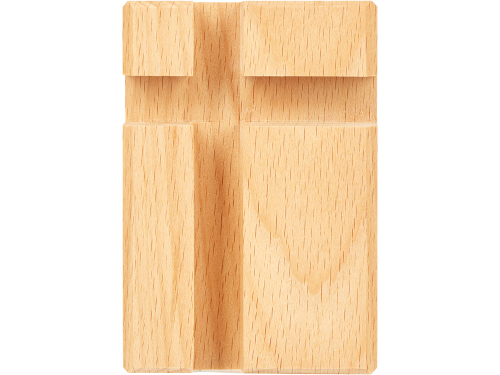 Подставка для телефона и планшета деревянная из массива бука №2 флагман-4