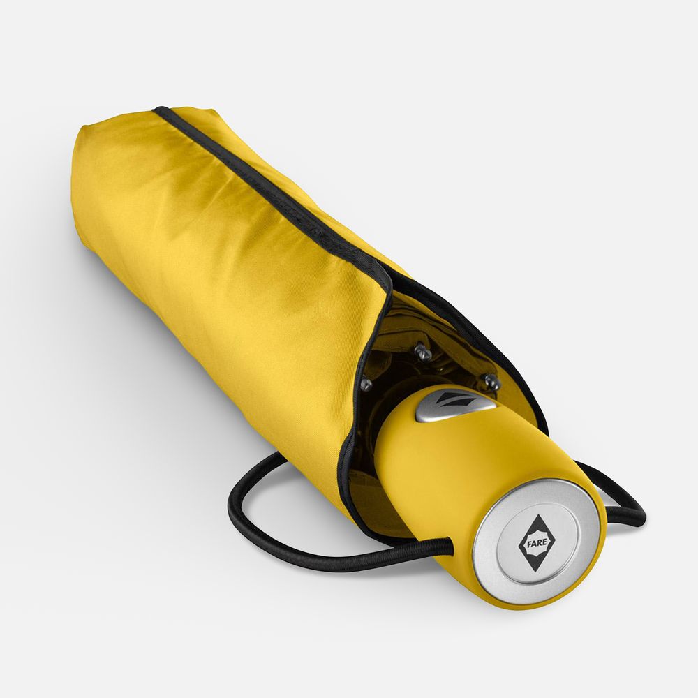 Зонт складной AOC, желтый-3