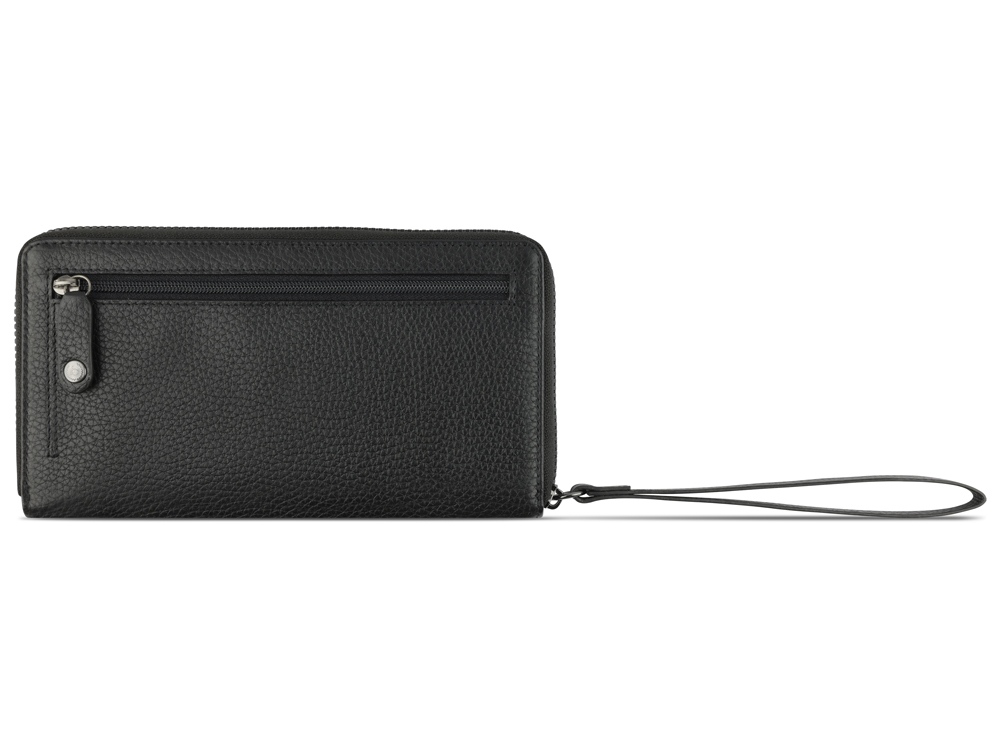 Кошелёк женский BUGATTI Elsa, с защитой данных RFID, чёрный, воловья кожа/полиэстер, 18,7х2х10 см-4