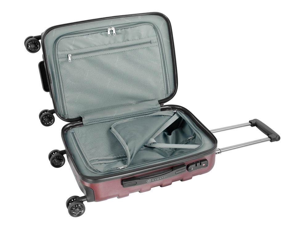 Чемодан BUGATTI Galatea, красный, поликарбонат / АБС-пластик, 36,5х24,5х56 см, 38 л-1