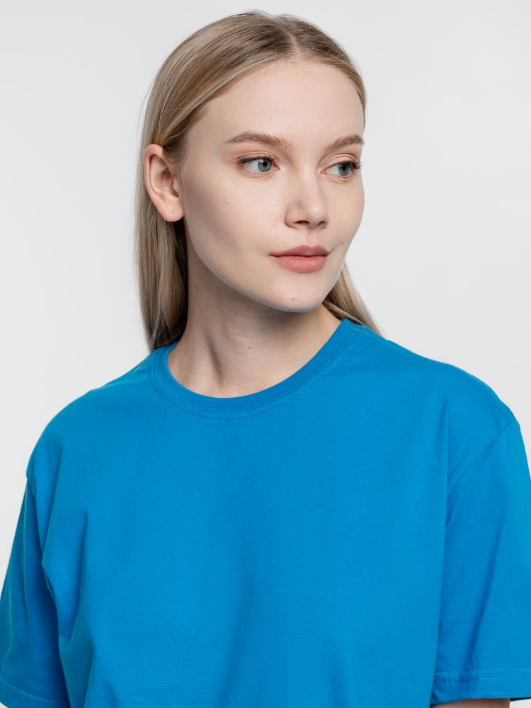 Футболка унисекс T-Bolka 160, бирюзовая-4