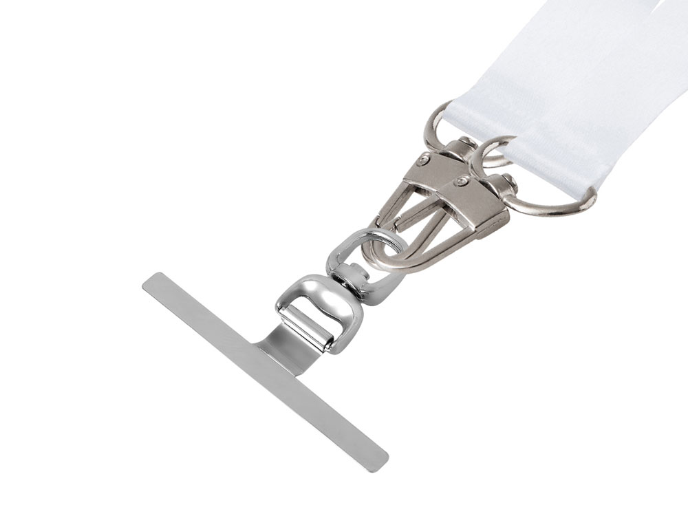 Ланъярд 2,5 см под сублимацию с 2-мя трендовыми карабинами и металлическим держателем для телефона-3