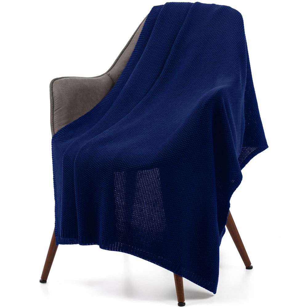 Плед Longview, темно-синий (сапфир)-1