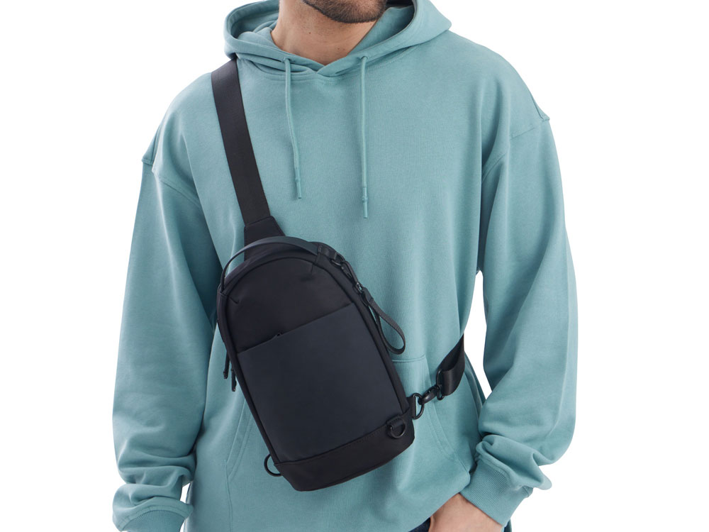 Рюкзак на одно плечо Silken, черный-9