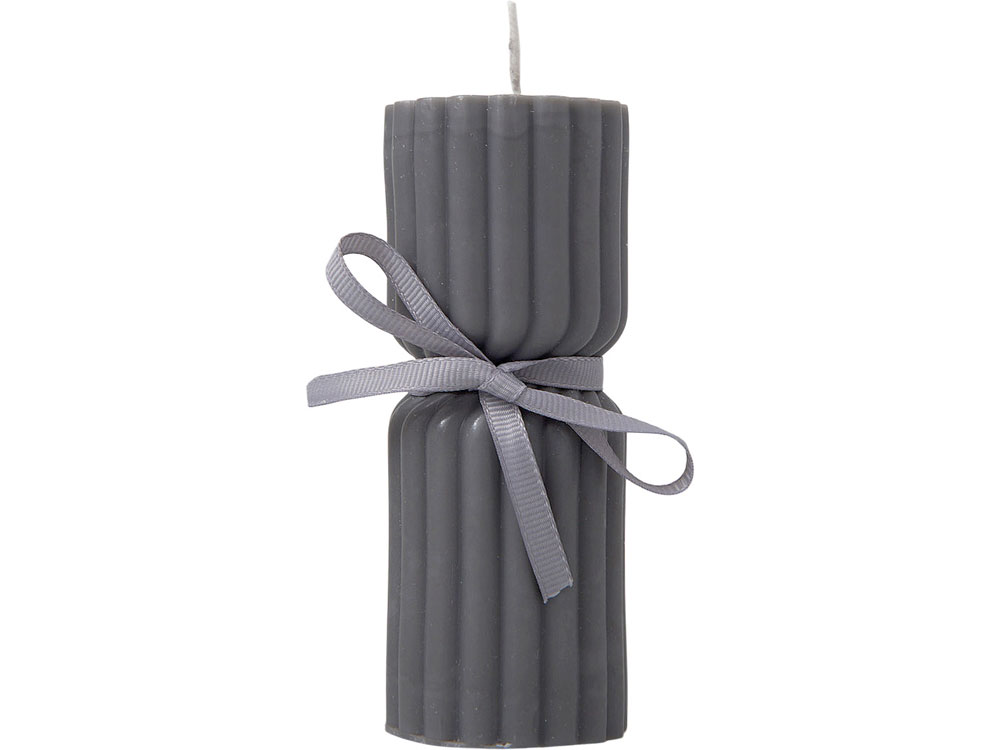 Набор свечей с гранями Vela, темно-серый, белый-15