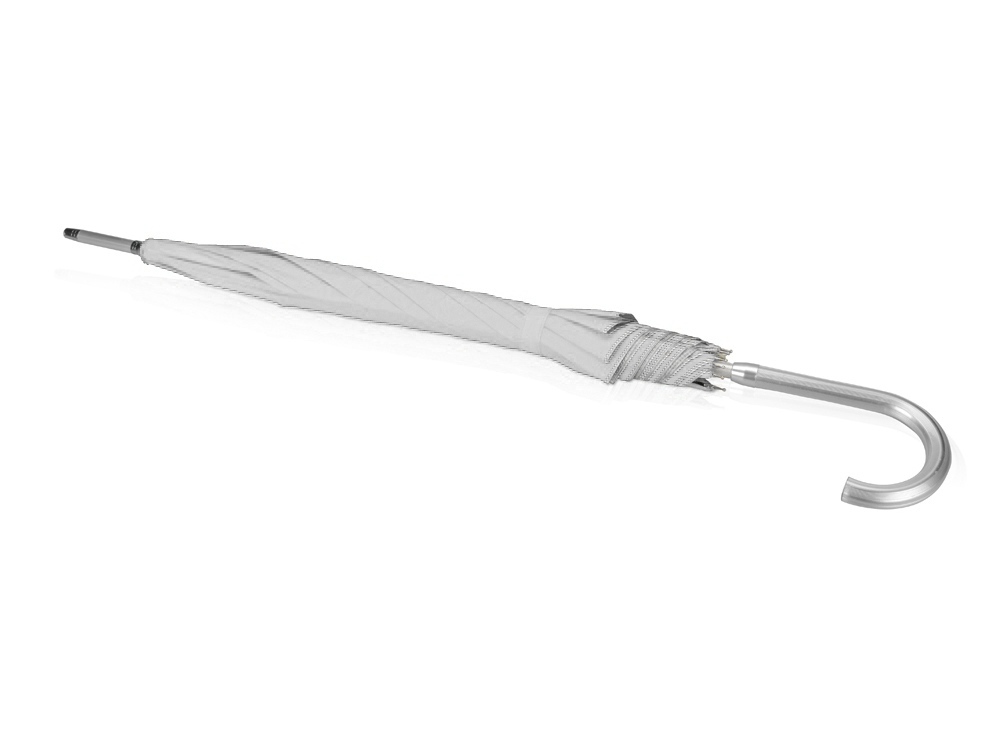 Зонт-трость полуавтомат Майорка, серебристый-1