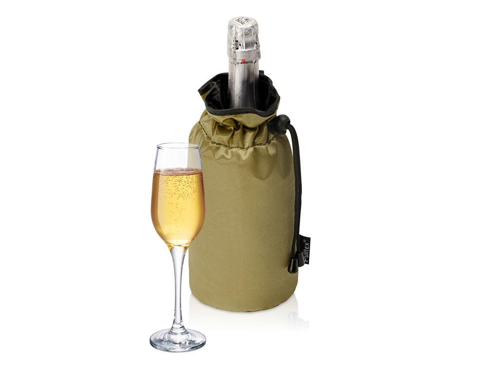 PWC CHAMP. COOLER BAG GOLD/Охладитель для бутылки шампанского Cold bubbles, золотой-0