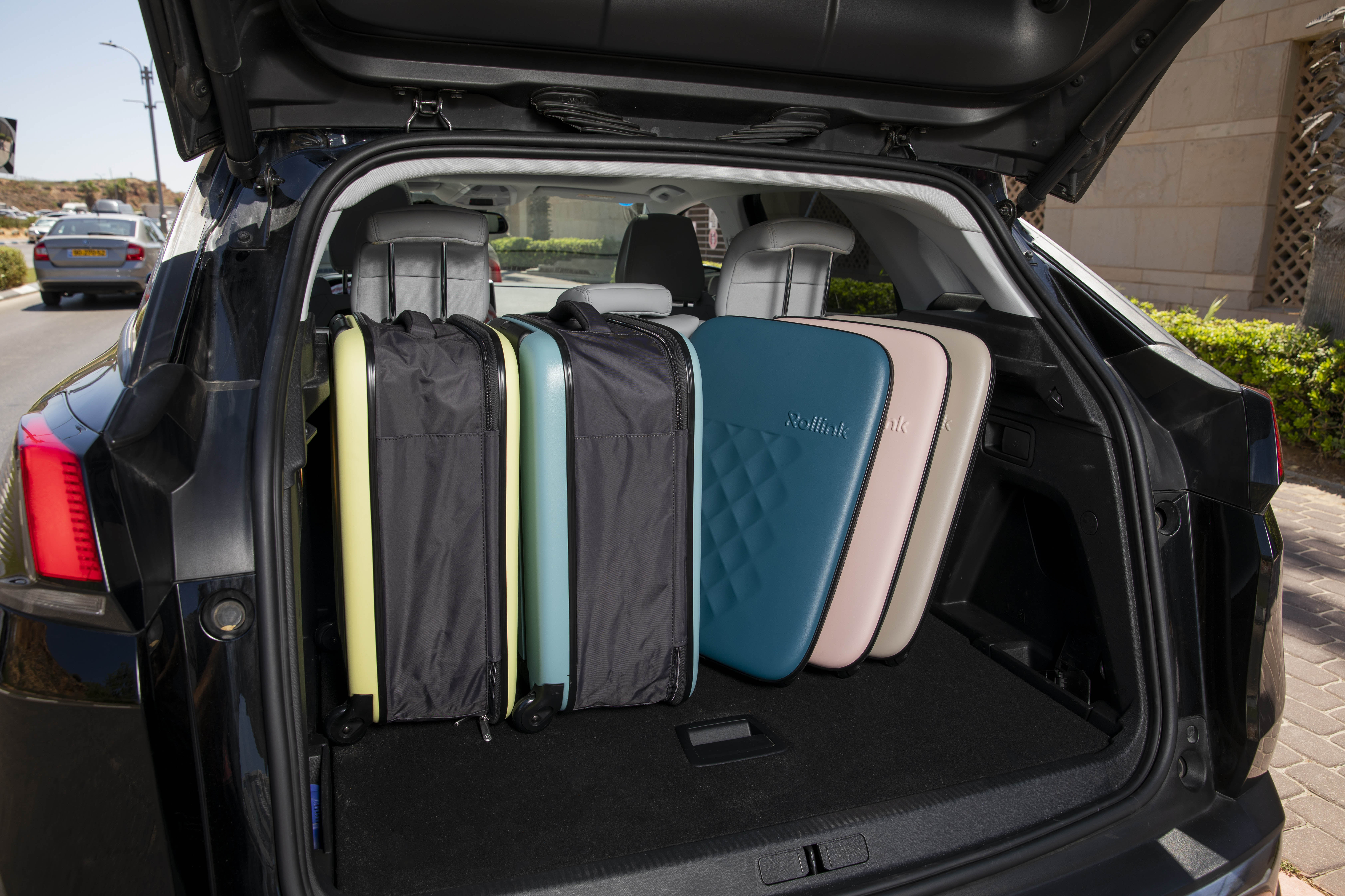 Чемодан складной Rollink Vega II 55x40x20 см, 2 колеса, бирюзовый-20