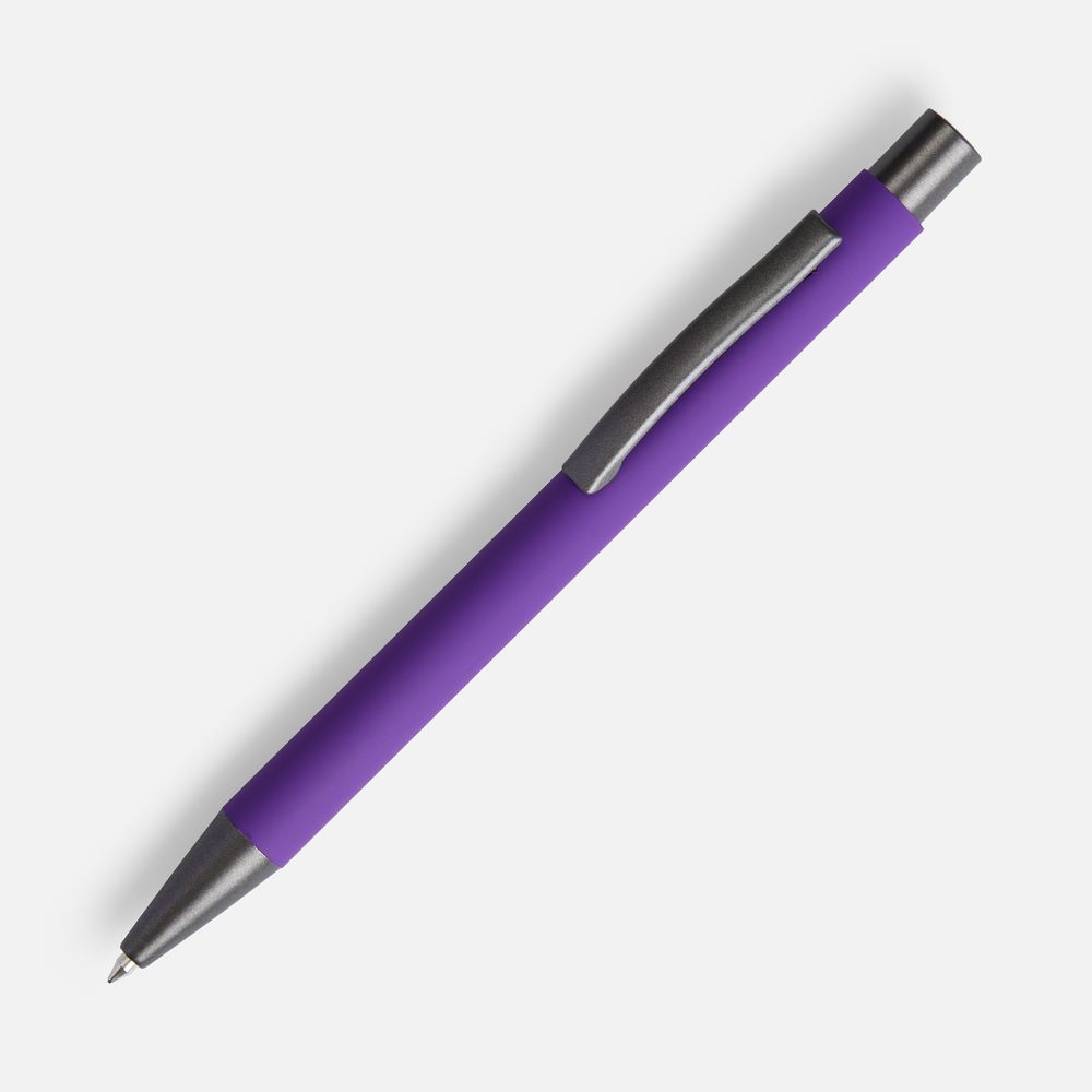Ручка шариковая Atento Soft Touch, фиолетовая-1