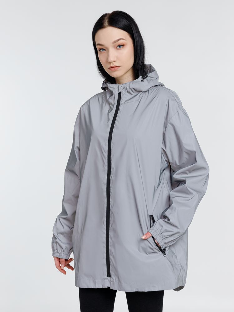 Парка Manifest из светоотражающей ткани, серая-7