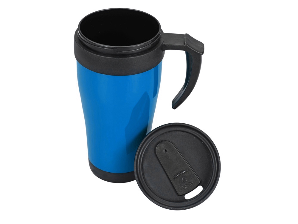 Кружка с термоизоляцией Silence 350мл, голубой-1