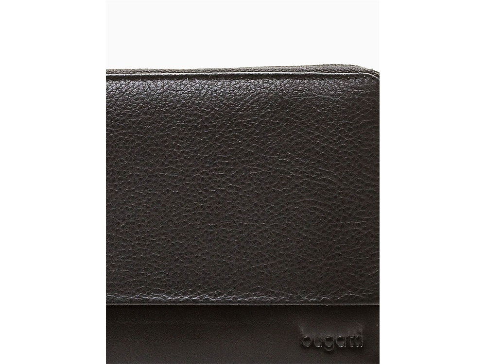 Кошелёк BUGATTI Atlanta, на молнии, чёрный, натуральная воловья кожа, 19,5х2,5х10,5 см-5