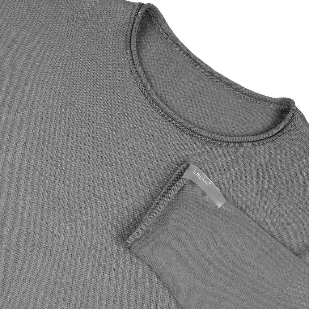 Лонгслив унисекс Siluetti Fuori, серый-3