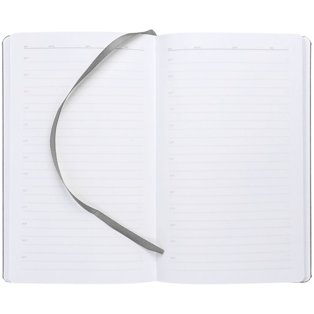 Ежедневник Nova Metal, недатированный, серый-3