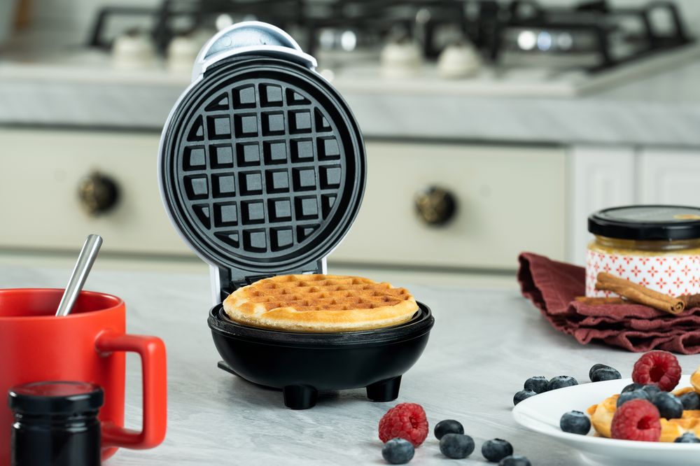 Электрическая вафельница GoRound, белая-4