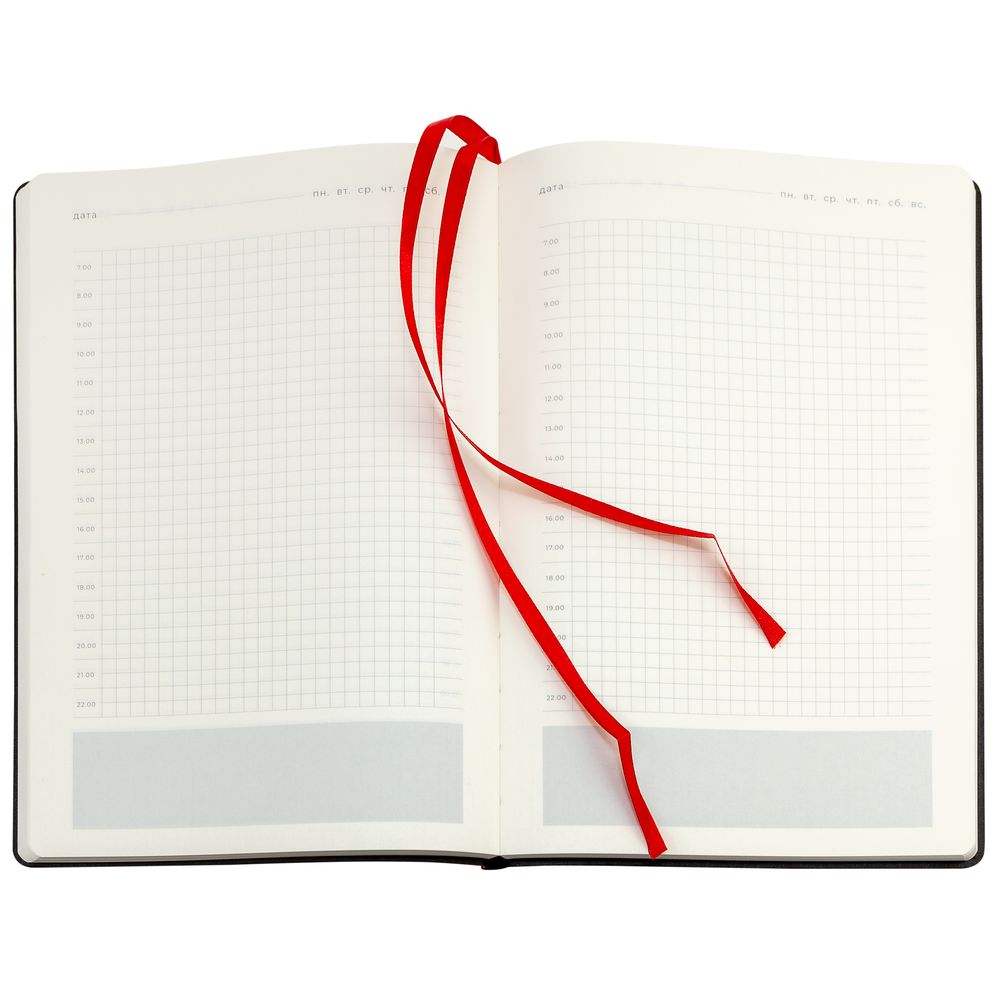 Ежедневник Lable Touch, недатированный, красный-2