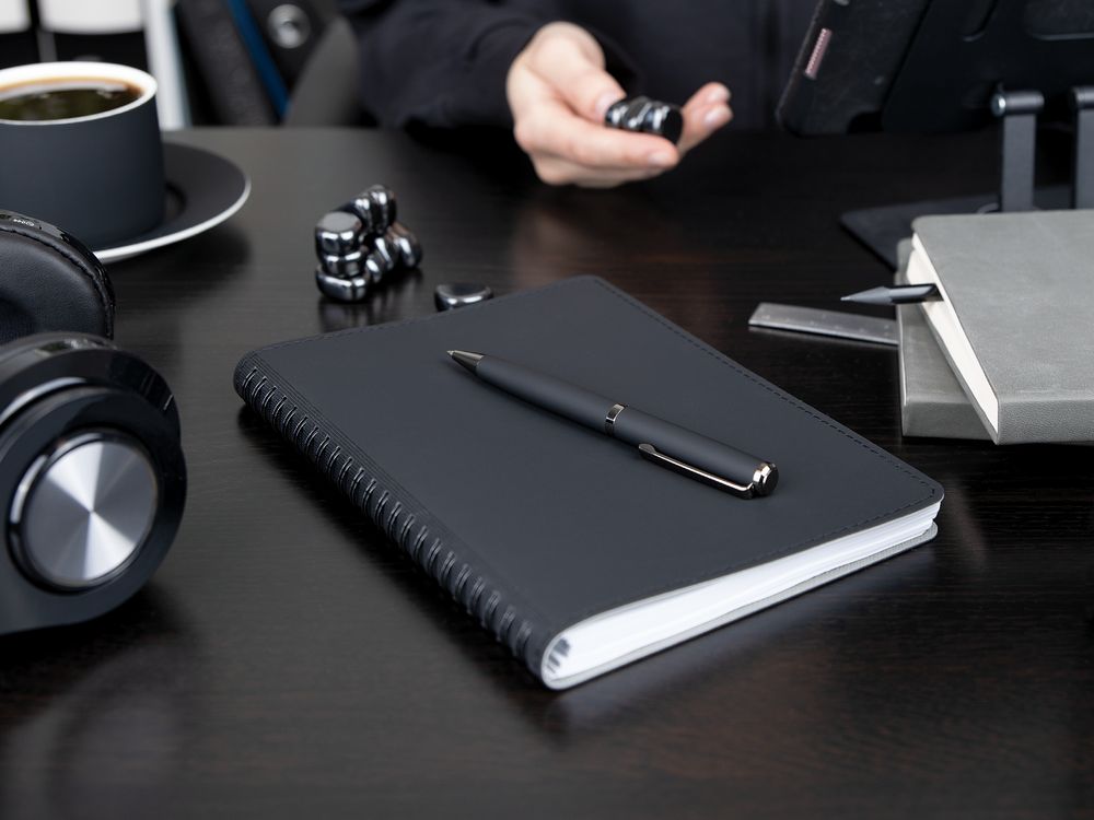 Ручка шариковая Inkish Gunmetal, синяя-3