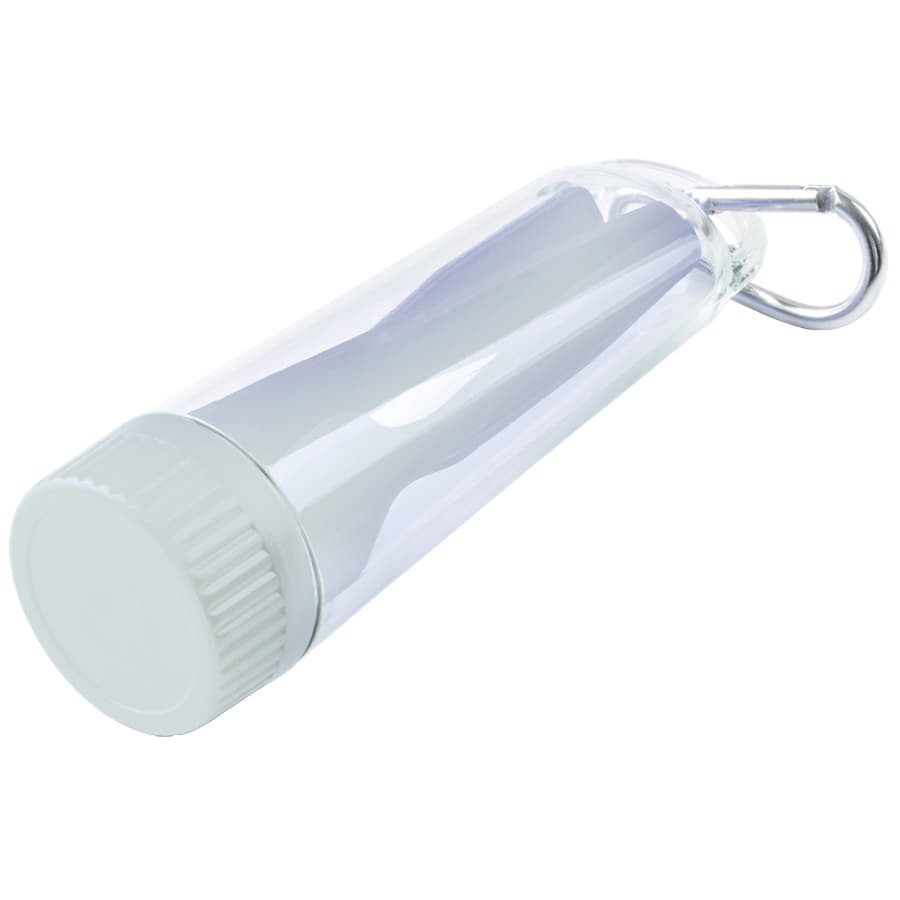 Набор "Pocket":ложка,вилка,нож в футляре с карабином, белый-1