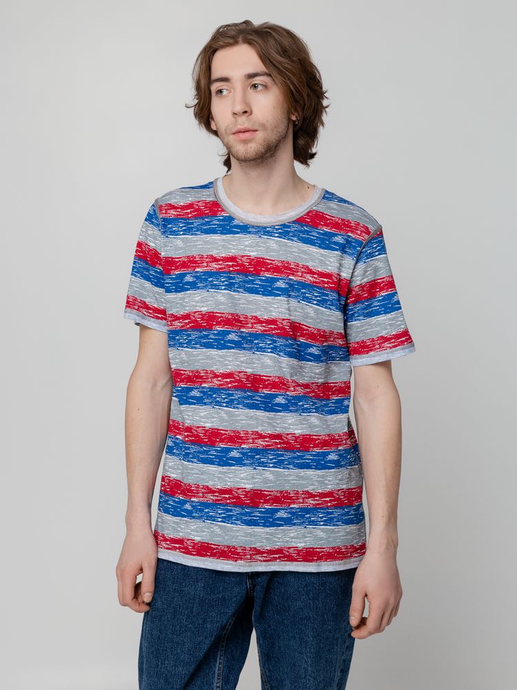 Футболка мужская Rayet двусторонняя, красная с синим-0