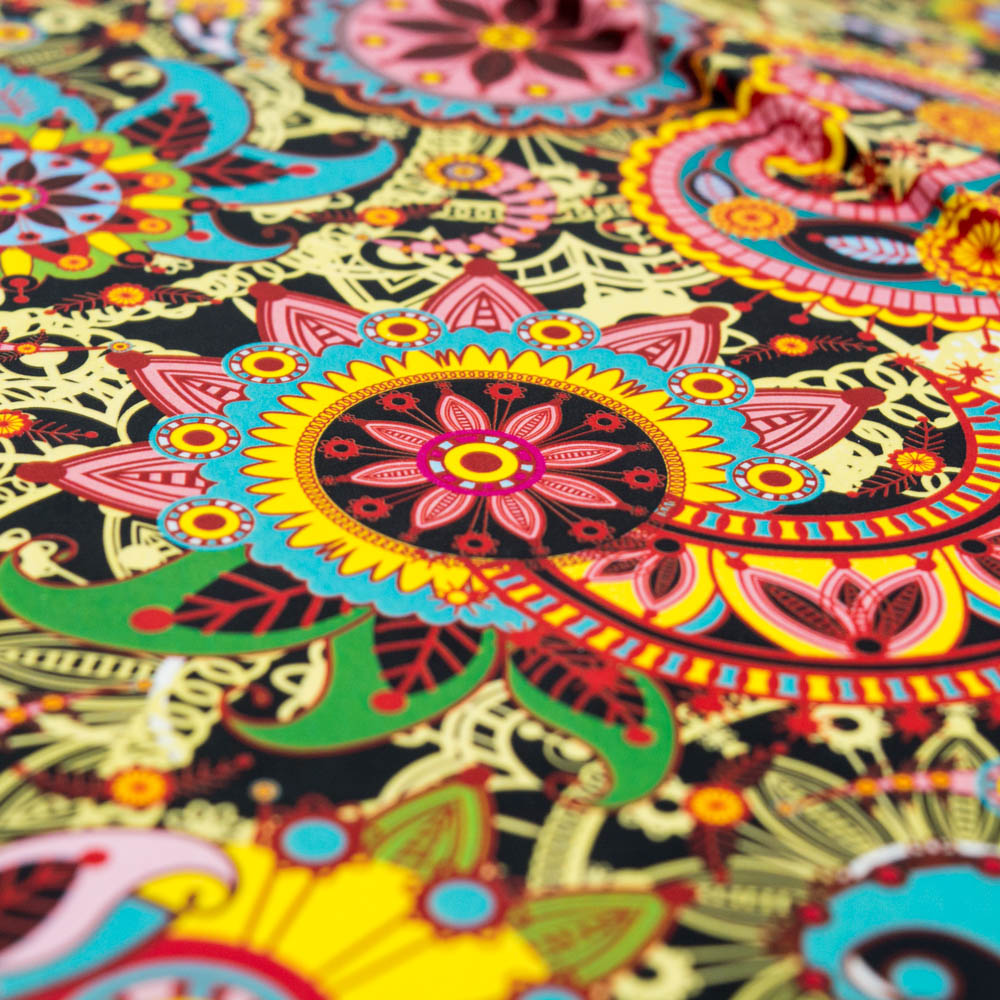 Записная книжка в линейку 10x16  Орнамент, Белый/синий/красный-2