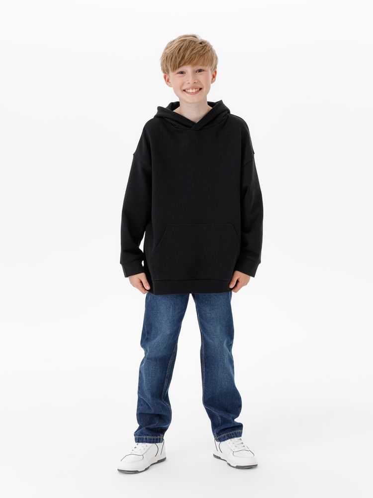 Худи детское оверсайз Houdini, черное-3
