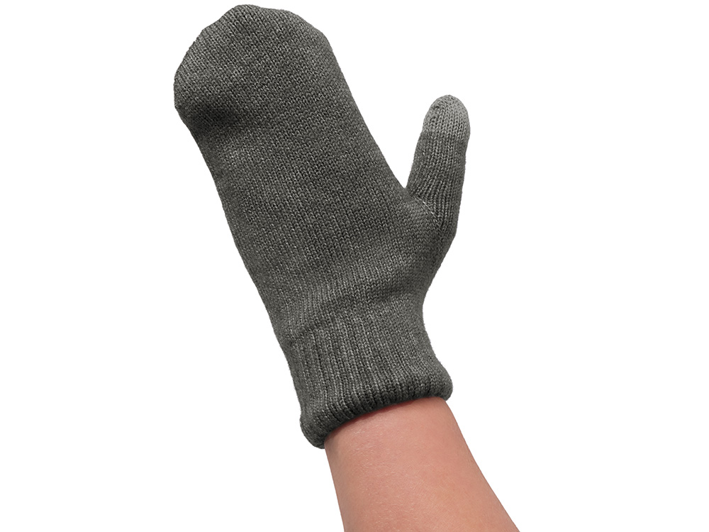 Варежки Dunant, темно-серый меланж-6