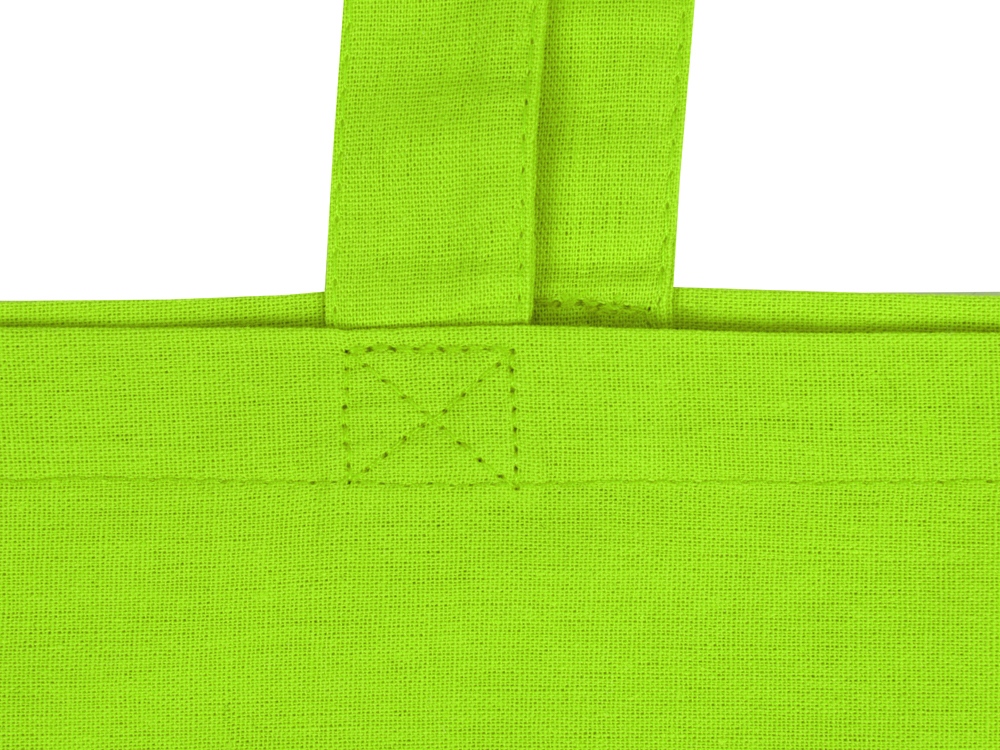 Сумка для шопинга Carryme 140 хлопковая, 140 г/м2, зеленое яблоко-4